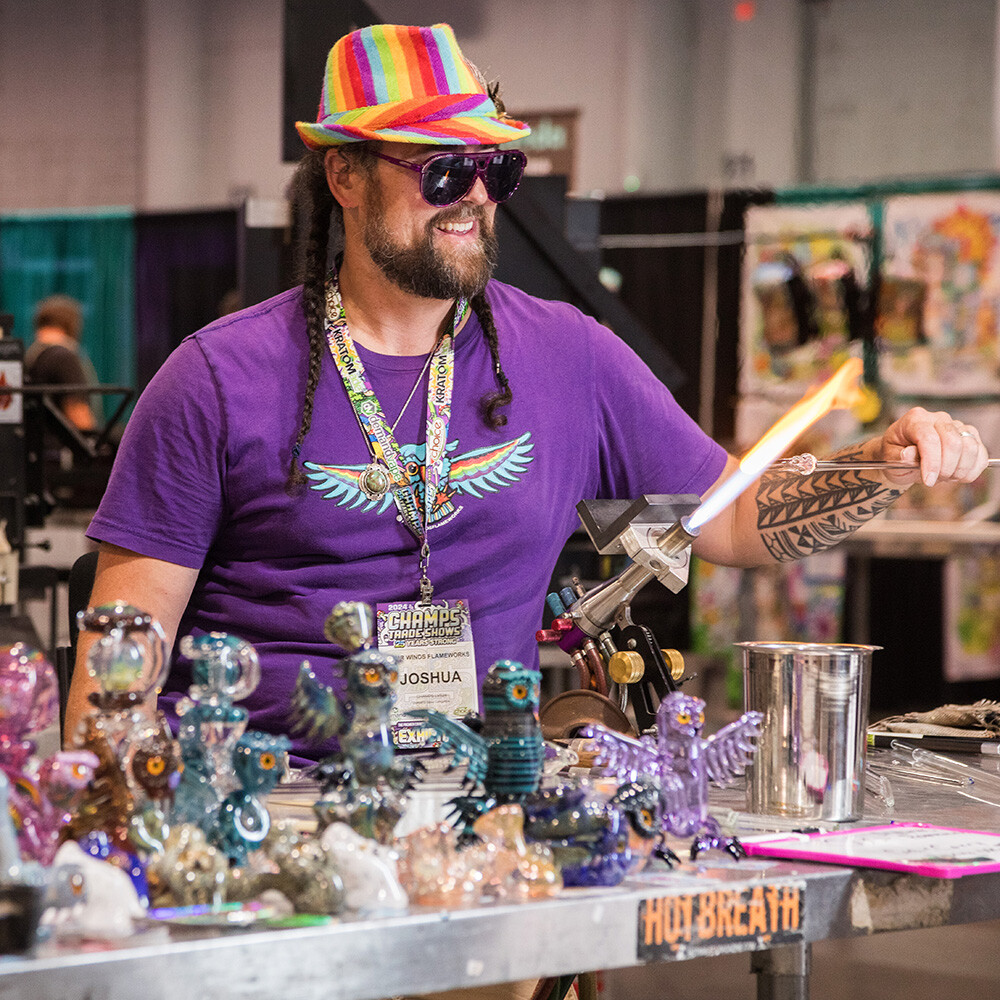 Josh FourWinds Glass Live Glass blowing Josh FourWinds Glass Live Glass blowing